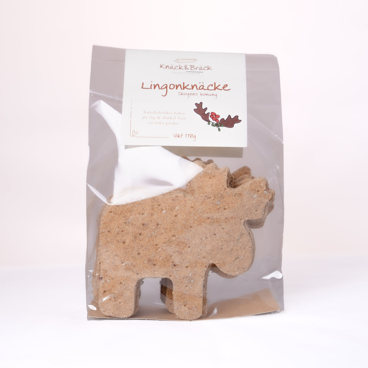 Lingonknäcke – 170g (Stora älgar)